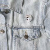 Schöner, erstaunlicher Weihnachtsschneemann Button (Beispiel)