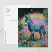 Schöner Esel Postkarte (Vorne/Hinten)