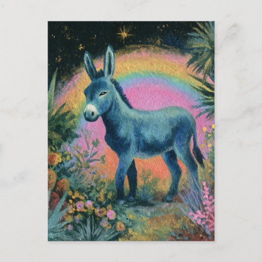 Schöner Esel Postkarte (Vorderseite)