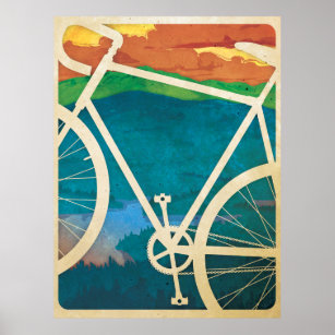 Schöner Fahrradbau - Bike NY Poster
