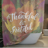 Schöner Fall Dankbar und dankbar Duschvorhang