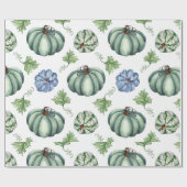 Schöner Fall Pumpkin Geschenkpapier (Flach)