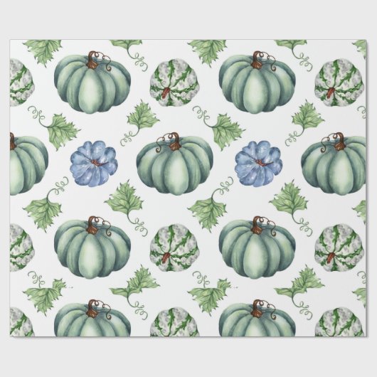 Schöner Fall Pumpkin Geschenkpapier (Flach)