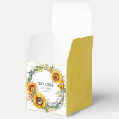 Schöner Fall Sonnenblumen Luftblumenhochzeit Geschenkschachtel (Geöffnet)