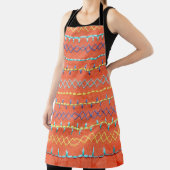 Schöner, farbenfroher, bestickt, Hippie-Stilkuchen Schürze (InSitu)