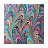 Schöner, farbenfroher Marmorstein - Abstrakte Text Fliese (Vorderseite)