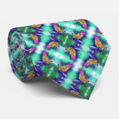 Schöner farbenfroher Parrot Neck Tie Krawatte (Gerollt)
