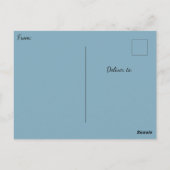 Schöner, farbenfroher Pfau, Art Deco Stil Postkarte (Rückseite)