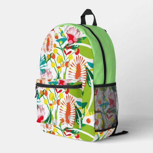 Schöner, farbenfroher Rucksack, einer von der Art Bedruckter Rucksack (Rückseitige Ecke Rechts)