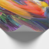 Schöner, farbenfroher Vogel Geschenkpapier (Ecke)