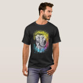 Schöner, farbiger Elefant für Männer Tier T-Shirt (Vorne ganz)