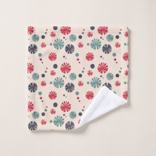 Schöner farbiger Kreis Badhandtuch Set (Waschlappen)