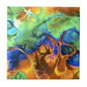 Schöner, farbiger Marmorstein - Abstrakte Textur Fliese (Vorderseite)