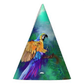 Schöner Farbparrot Papier Party Hut Partyhütchen (Links)