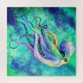 Schöner Farbtopus - Zeichnend Puzzle (Horizontal)