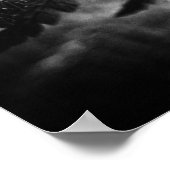 Schöner Farn schwarz und weiß Poster (Ecke)