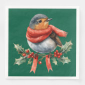 Schöner Festlicher Vogel Serviette (Vorderseite)