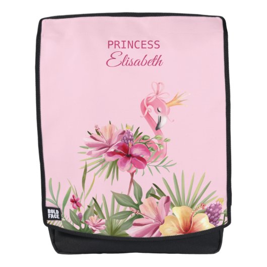 Schöner Flamingo-Backpack Rucksack (Vorderseite)