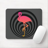 Schöner Flamingo in den Kreisen Mousepad (Mit Mouse)