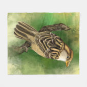 Schöner Fleece Blanket Little Sparrow (Vorderseite (Horizontal))