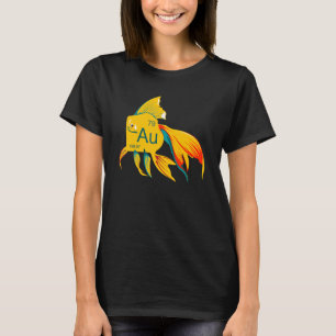 Schöner fließender Goldfisch Gold T-Shirt