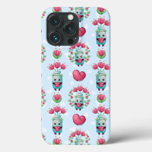 Schöner floral Mason Jar Hearts Muster Case-Mate iPhone Hülle