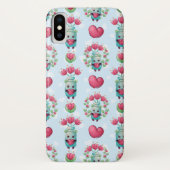 Schöner floral Mason Jar Hearts Muster Case-Mate iPhone Hülle (Rückseite)
