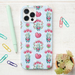 Schöner floral Mason Jar Hearts Muster iPhone 12 Pro Max Hülle