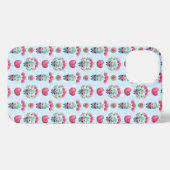 Schöner floral Mason Jar Hearts Muster iPhone Hülle (Rückseite (Horizontal))