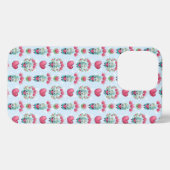 Schöner floral Mason Jar Hearts Muster iPhone Hülle (Rückseite (Horizontal))
