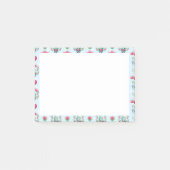 Schöner floral Mason Jar Hearts Muster Post-it Klebezettel (Vorderseite)