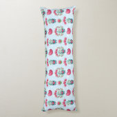 Schöner floral Mason Jar Hearts Muster Seitenschläferkissen (Rückseite (Vertikal))