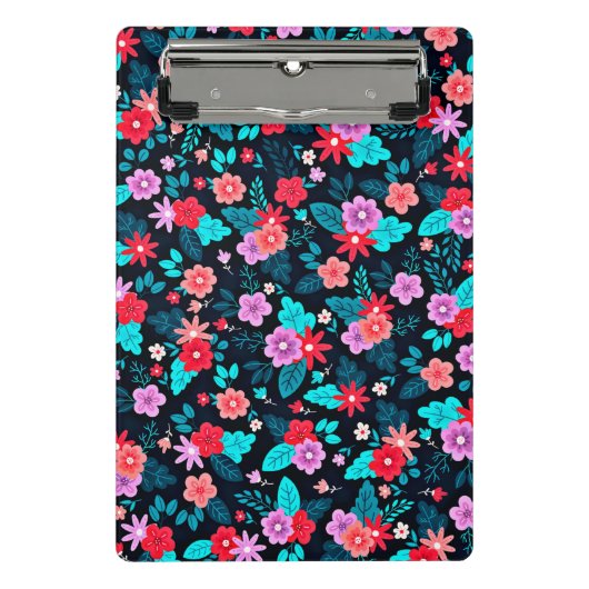 Schöner floraler Ditsy-Hintergrund-56676 Mini Klemmbrett (Vorderseite)