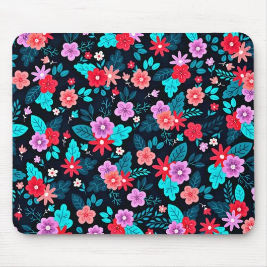 Schöner floraler Ditsy-Hintergrund-56676 Mousepad (Vorne)