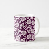 Schöner floraler Hintergrund Kaffeetasse (VorderseiteRechts)