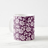 Schöner floraler Hintergrund Kaffeetasse (Vorderseite Links)