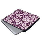 Schöner floraler Hintergrund Laptopschutzhülle (Vorne Knopf)