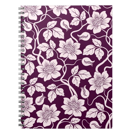 Schöner floraler Hintergrund Notizblock (Vorderseite)