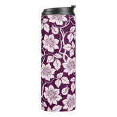 Schöner floraler Hintergrund Thermosbecher (Nach links gedreht)