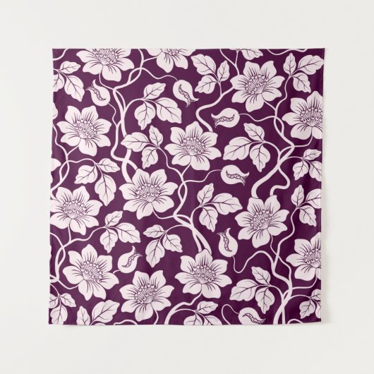 Schöner floraler Hintergrund Wandteppich (Vorderseite)