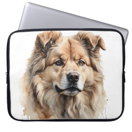 SCHÖNER FLUFFY KUCASIAN SHEPHERHERHERDOG LAPTOPSCHUTZHÜLLE