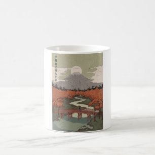 Schöner Fluss bei Dämmerung Kaffeetasse
