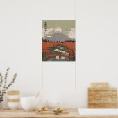 Schöner Fluss bei Dämmerung Poster (Küche)