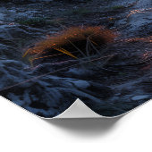 Schöner Fluss bei Sunset Poster (Ecke)