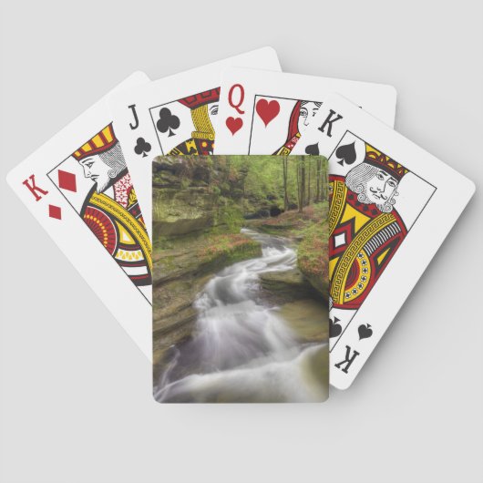 Schöner Fluss Cascading Spielkarten (Rückseite)