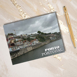 Schöner Fluss Porto Portugal Fotografie, Reise Feiertagspostkarte