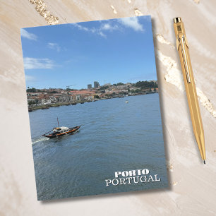 Schöner Fluss Porto Portugal Reisefotografie Feiertagspostkarte