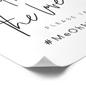 Schöner Foto-Stand, Schwarz, Hochzeitsfeier Poster (Ecke)