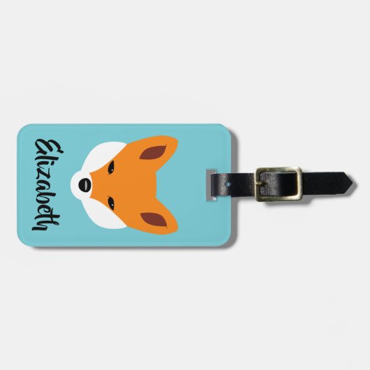 Schöner Fox Gepäckanhänger (Vorderseite horizontal)