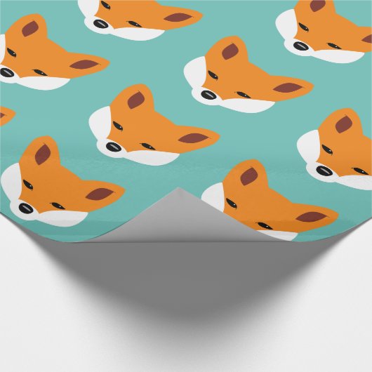 Schöner Fox Geschenkpapier (Ecke)